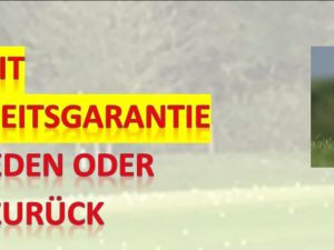 Golftraining mit Zufriedenheits-Garantie