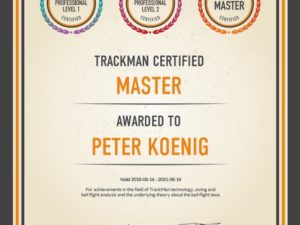 Trackman-Master Peter Koenig